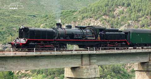 Locomotora de vapor RENFE 282F-0421 'Garrafeta'